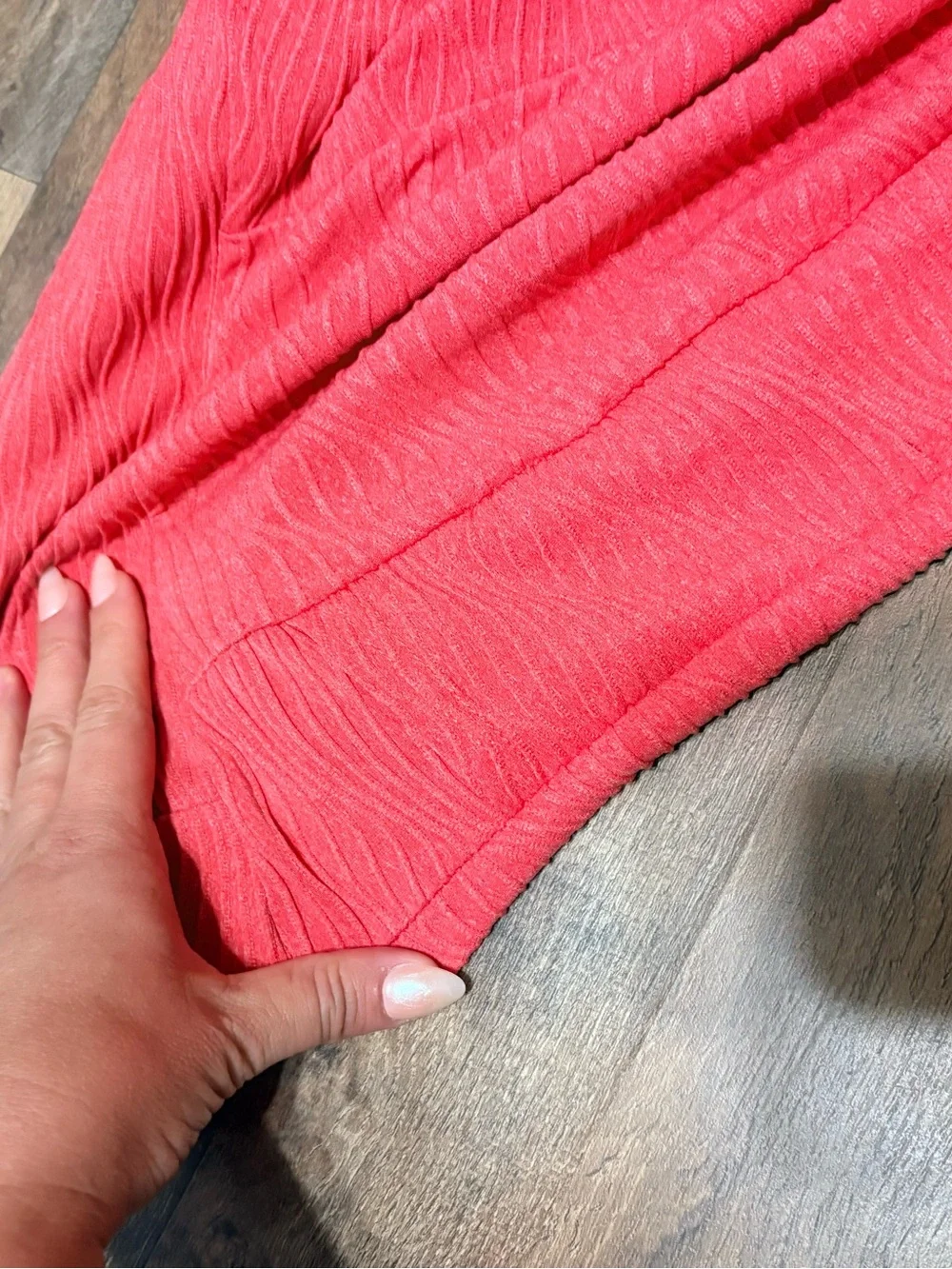 Fawn Activewear Coral Textured Flare Leggings Women’s XL